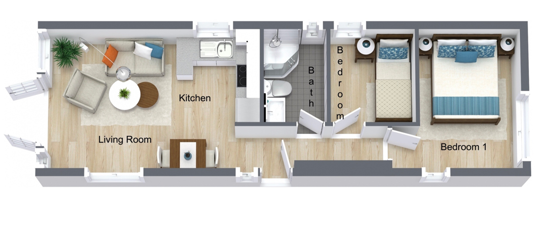 Big Man Tiny Homes – technical drawing Acorn 480 tiny home
