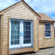 Big Man Tiny Homes – cedar shingled tiny home under construction