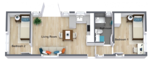 Big Man Tiny Homes – technical drawing Oak 480 tiny home