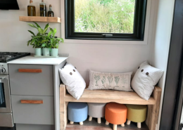 Big Man Tiny Homes – Cork, Ireland – Photo of modular home kitchen seat